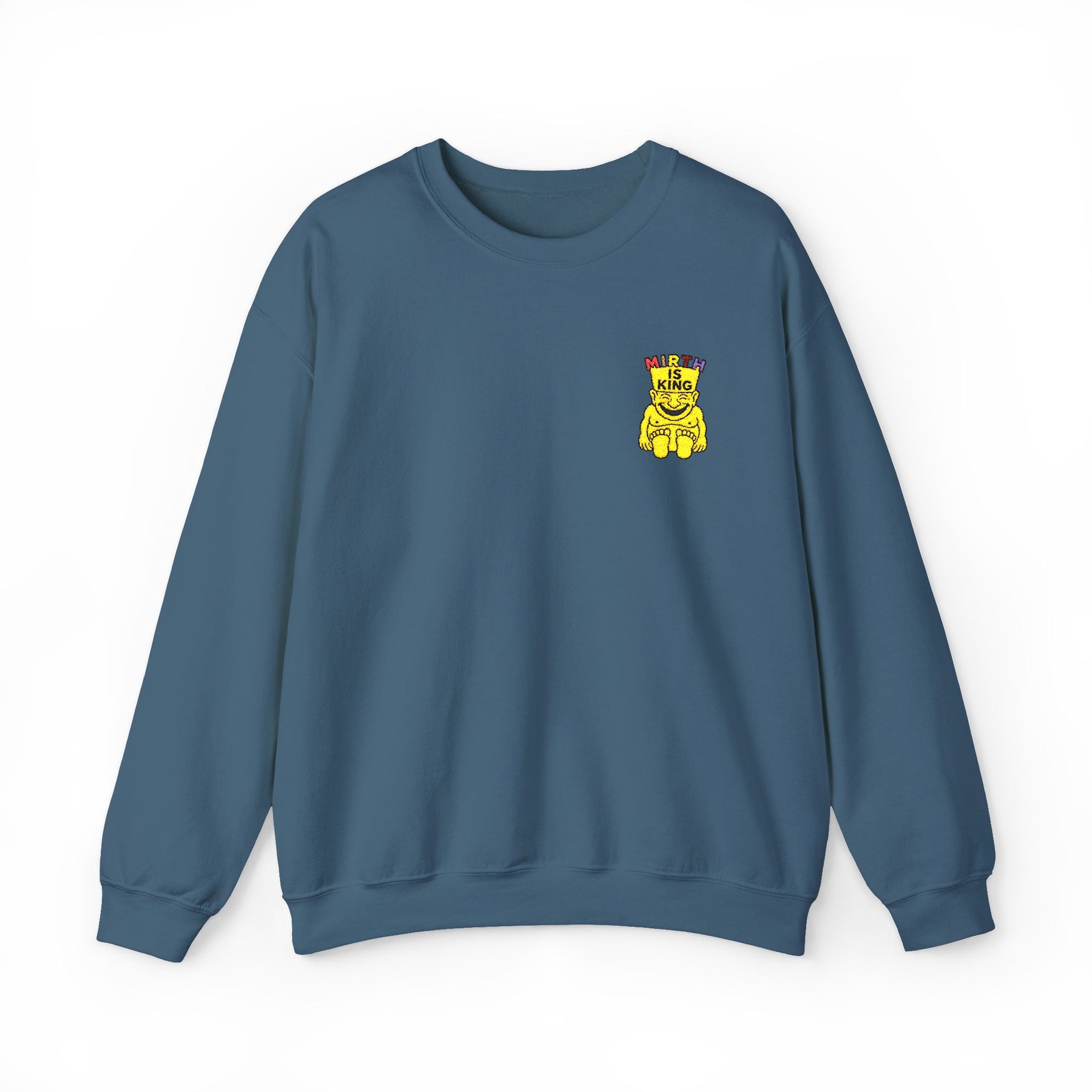 Royal Order of Jesters Sweatshirt - Crewneck Embroidered Front Motif - Bricks Masons
