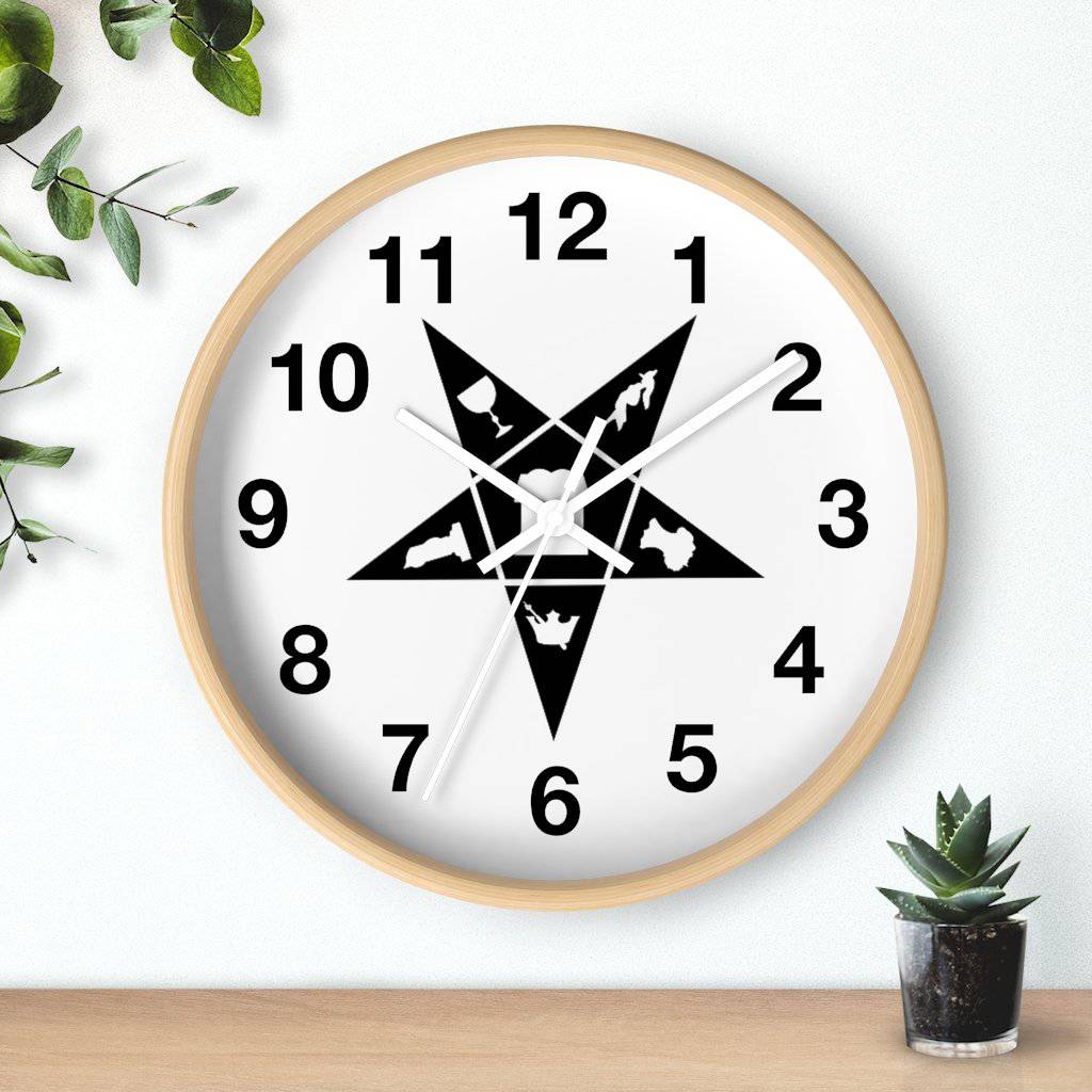 OES Clock - Wooden Frame