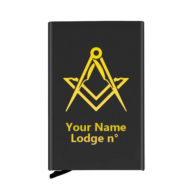 Master Mason Blue Lodge Credit Card Holder - Various Colors - Bricks Masons