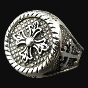 Templar Cross Ring in Silver 1.8 cm 12 g Art 733 - Bricks Masons