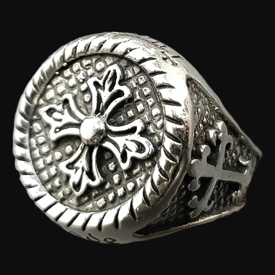 Templar Cross Ring in Silver 1.8 cm 12 g Art 733 - Bricks Masons