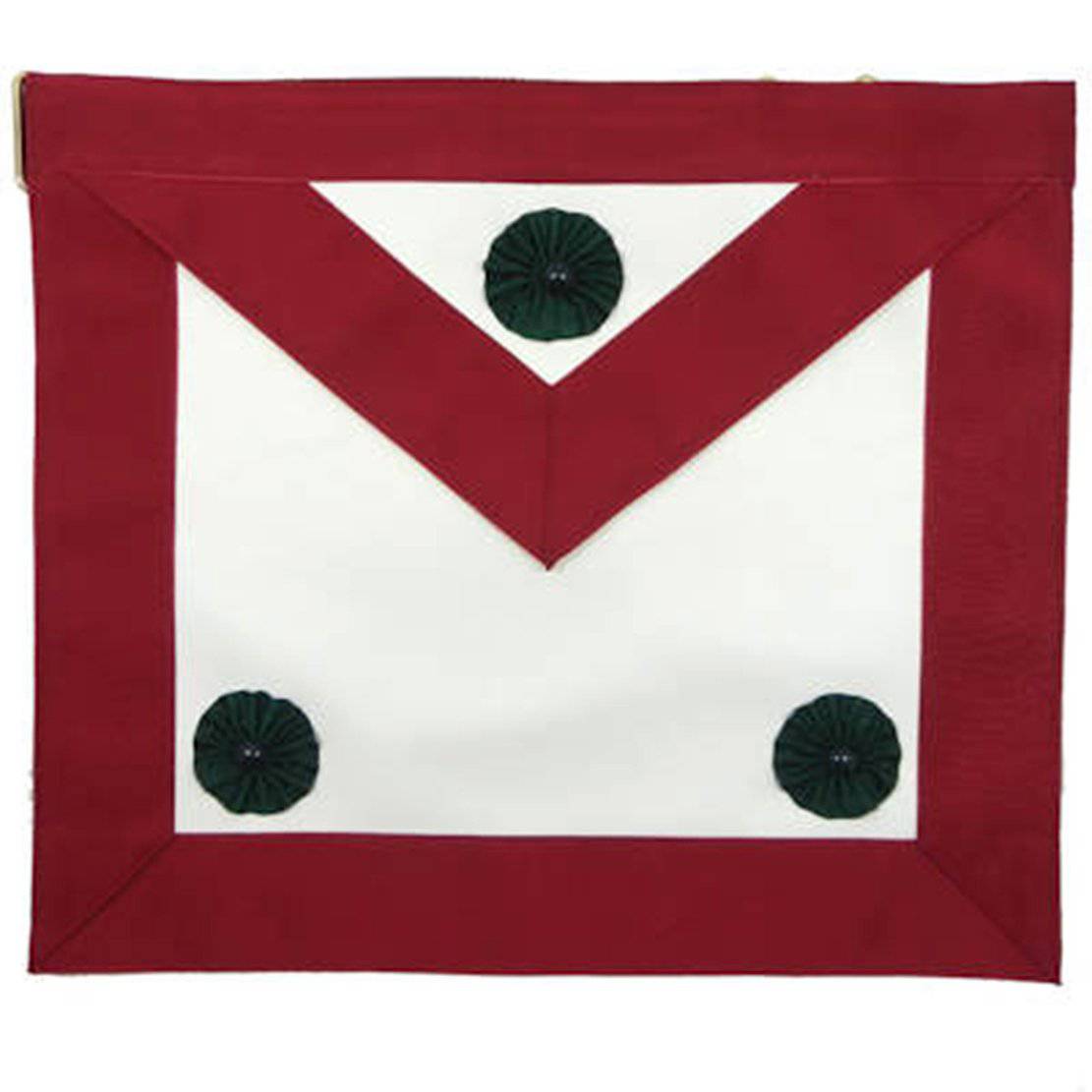 Knight Masons Apron - Maroon Moire