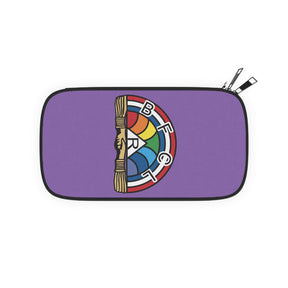 International Order of The Rainbow For Girls Passport Wallet - Purple With Colorful Emblem - Bricks Masons
