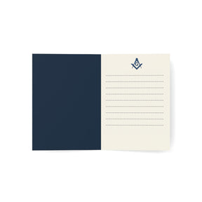 Master Mason Blue Lodge Greeting Card - (1, 10, 30, and 50pcs) - Bricks Masons