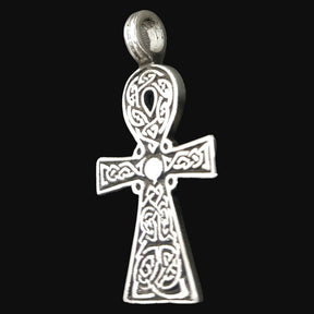 Ankh Cross of Life Pendant in Silver 4 x 2.5 cm 10 g Art 777 - Bricks Masons