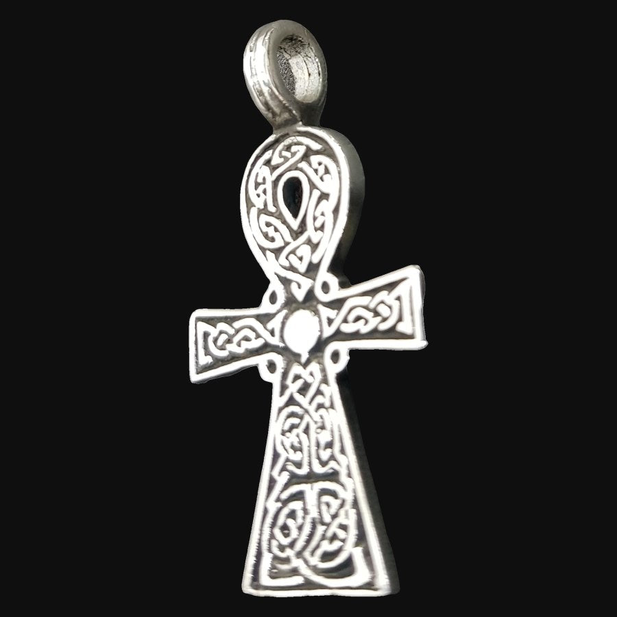 Ankh Cross of Life Pendant in Silver 4 x 2.5 cm 10 g Art 777 - Bricks Masons