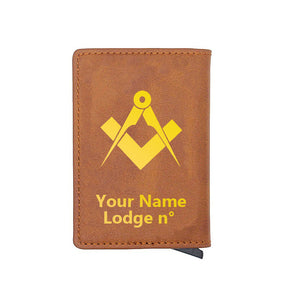 Master Mason Blue Lodge Wallet - Various Colors - Bricks Masons