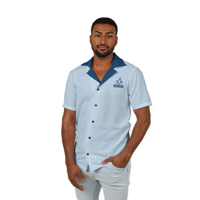 Men's Hawaiian Camp Shirt (AOP) - Bricks Masons
