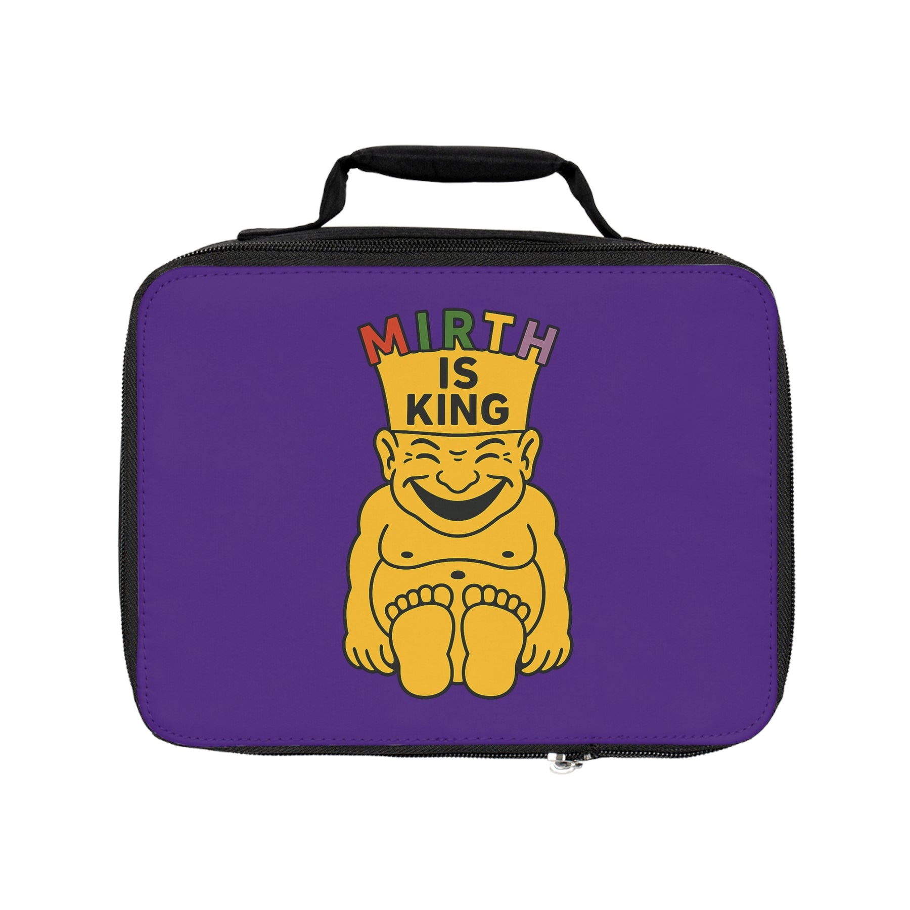 Royal Order of Jesters Lunch Bag - Purple Fully Insulated With Zipper Closure - Bricks Masons