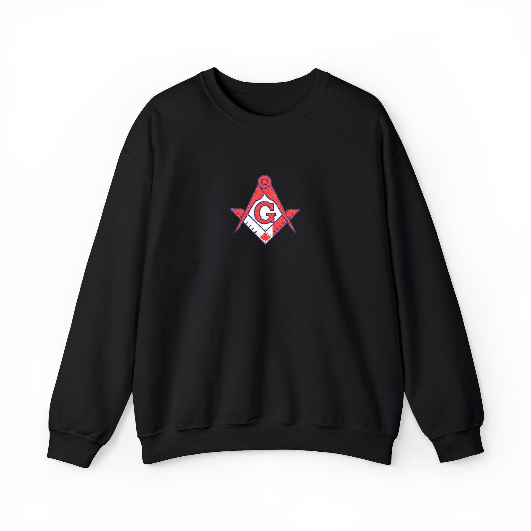 Master Mason Blue Lodge Canada Jurisdiction Sweatshirt - S&C with Canada Flag - Bricks Masons