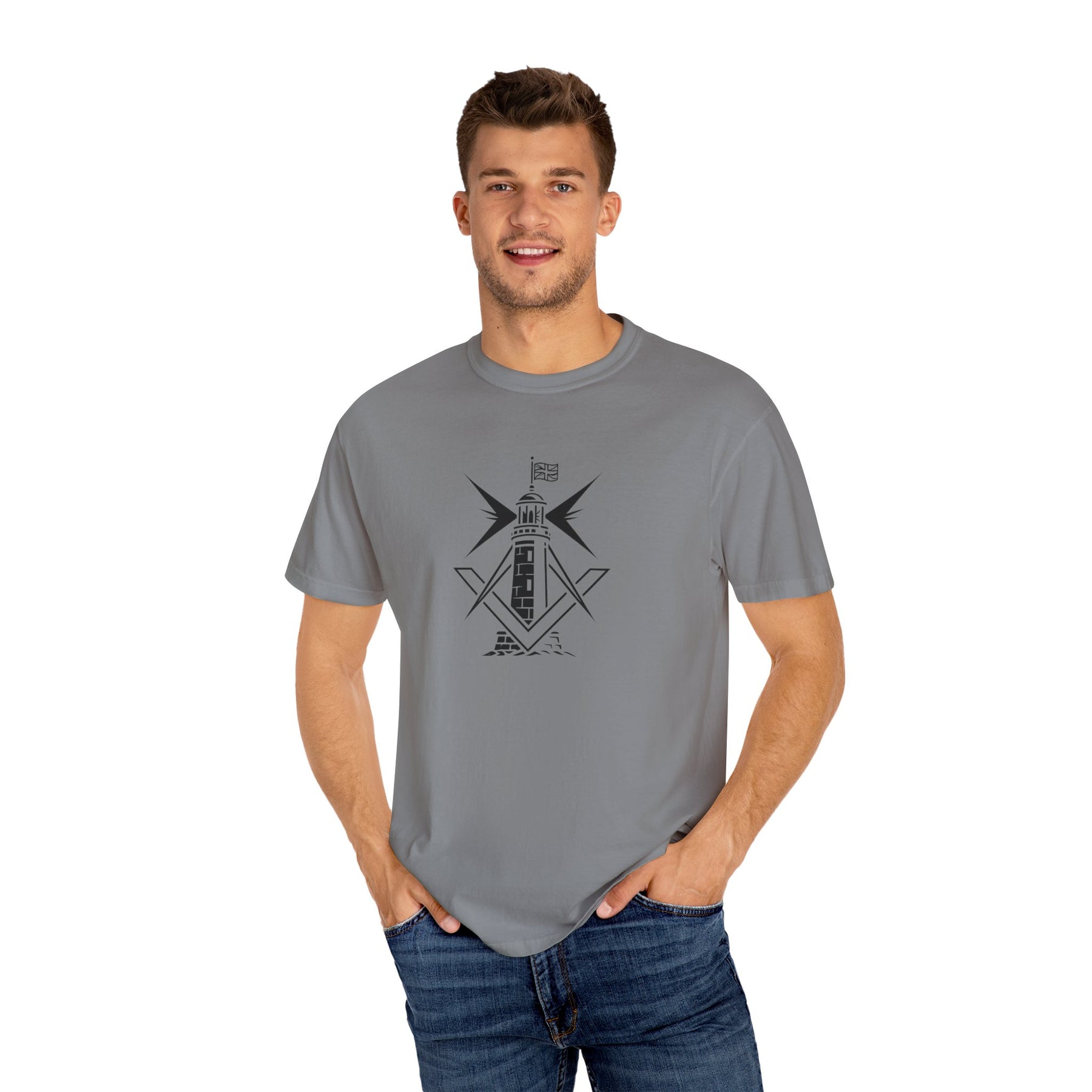 Master Mason Craft T-Shirt - United Kingdom Beacon of Brotherhood - Bricks Masons