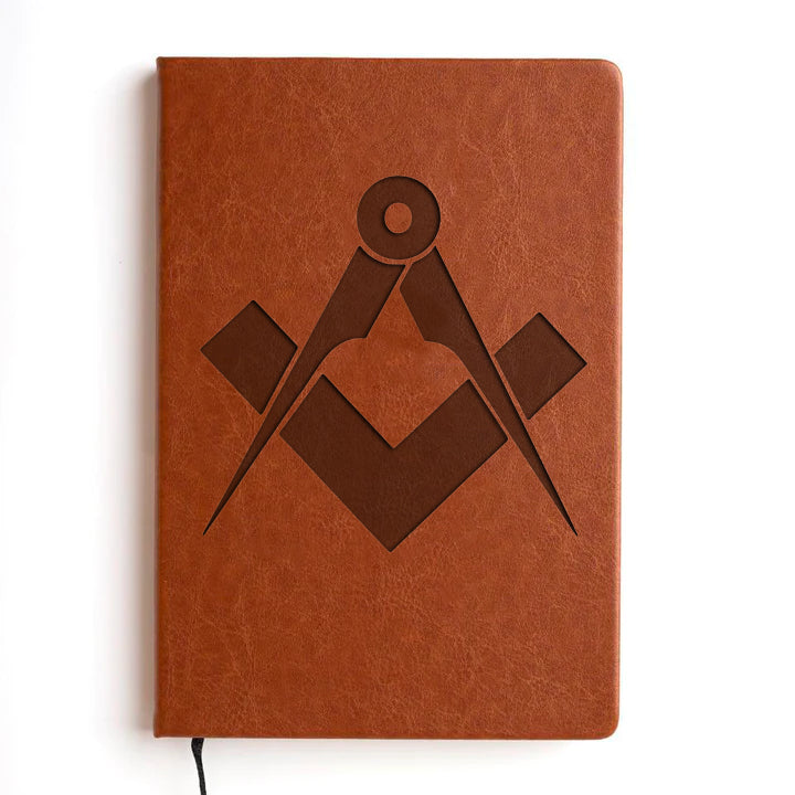 Master Mason Blue Lodge Journal - Brown Faux Leather