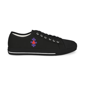 Knight Templar Priests Sneaker - Low Top Sneaker Black & White - Bricks Masons