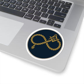 Master Mason Blue Lodge Sticker Decal - Kiss-Cut Colorful - Bricks Masons