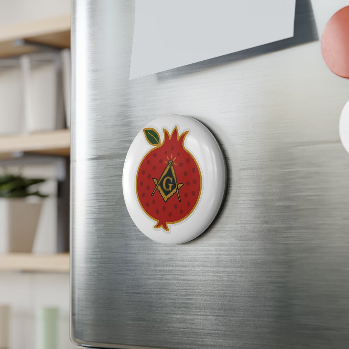 Master Mason Blue Lodge Magnet - Decorative Refrigerator - Bricks Masons