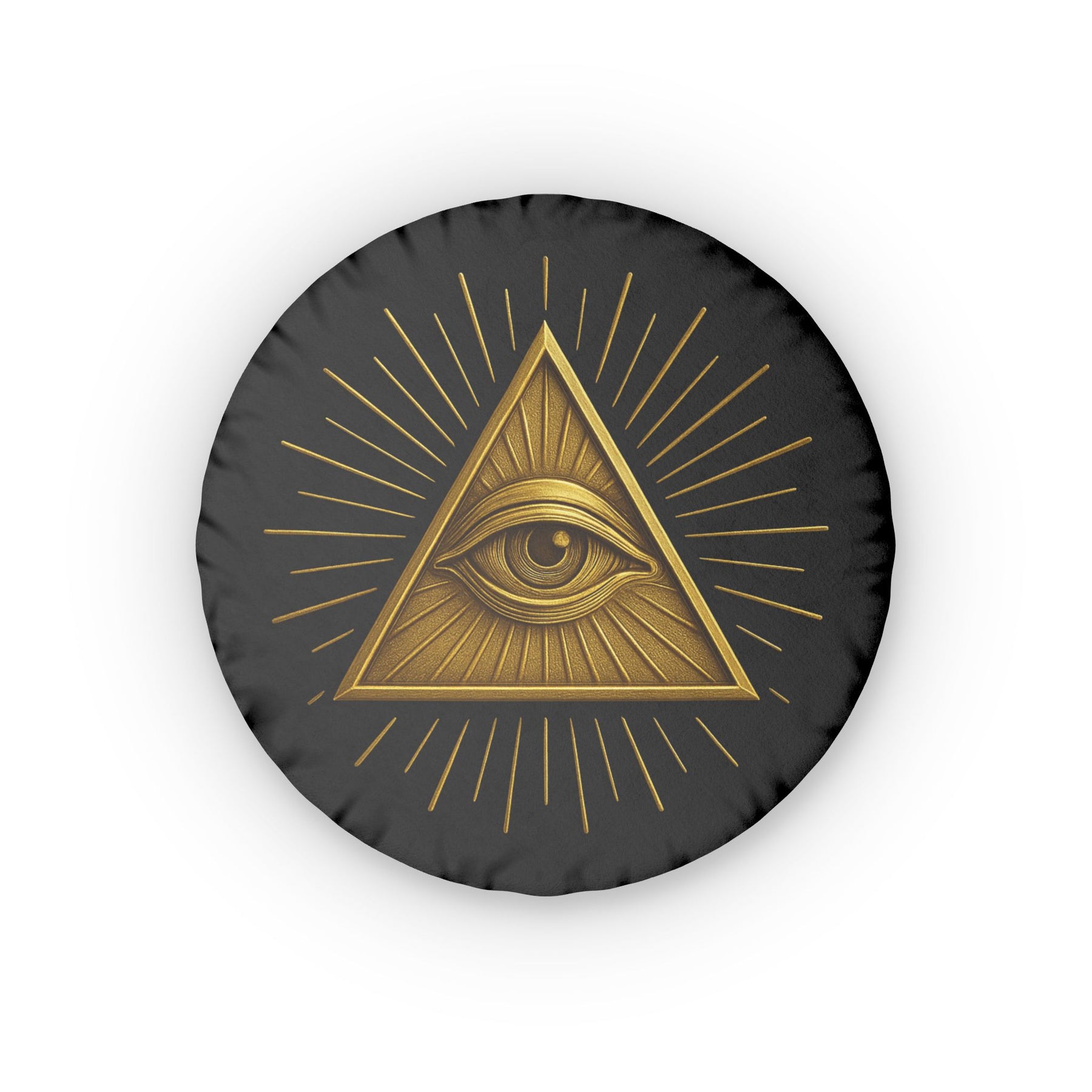 Eye of Providence Pillow - Radiant Triangle with All-Seeing Eye - Bricks Masons