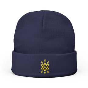 Order Of The Secret Monitor Beanie - Knit Embroidery Various Colors - Bricks Masons