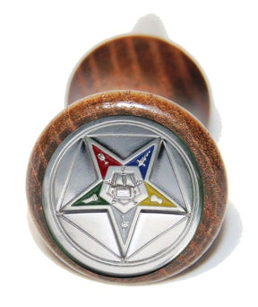 OES Bottle Stoppers & Savers - Eastern Star Emblem Wooden