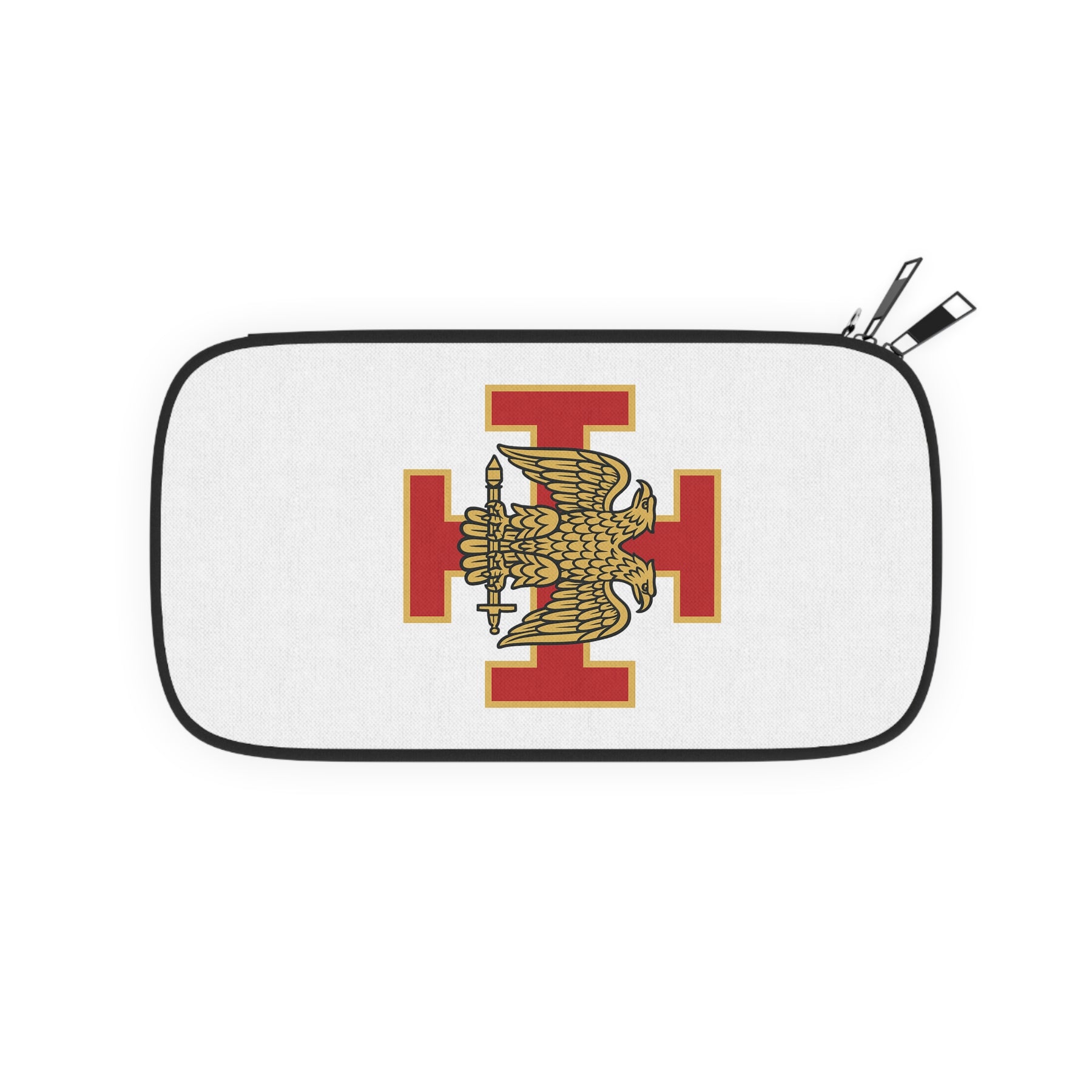 33rd Degree Scottish Rite Passport Wallet - Red Cross With Gold Eagles Wings Down - Bricks Masons