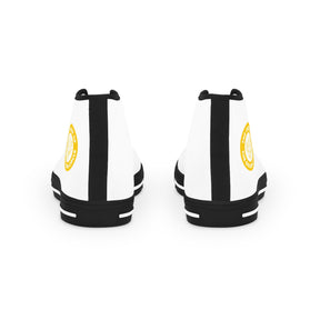 Order of the Golden Circle Sneaker - High Top Black & White Sole - Bricks Masons