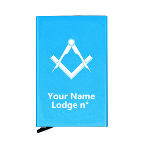 Master Mason Blue Lodge Credit Card Holder - Various Colors - Bricks Masons