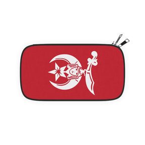 Shriners Passport Wallet - Red & White With Shoulder & Wrist Strap - Bricks Masons