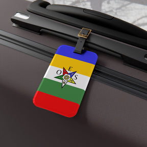 OES Luggage Tag - OES Star With Black Leather Strap - Bricks Masons