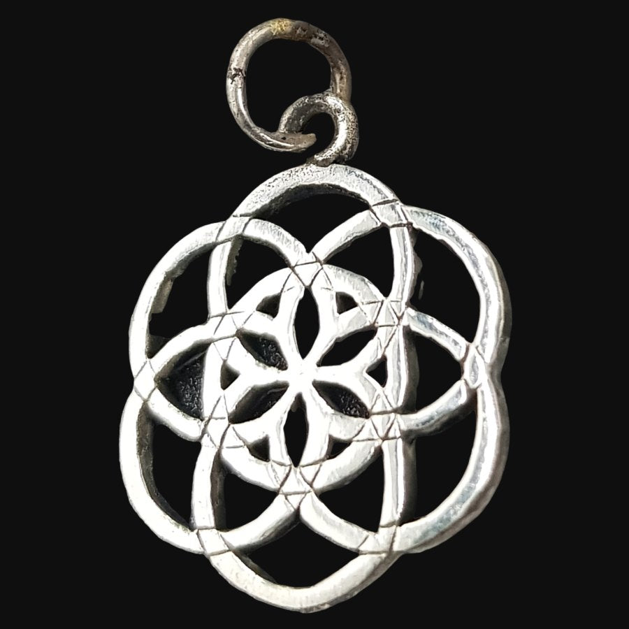 Seed of Life Pendant, Kabbalah Silver, 2.5g, 2cm, Art. 926 - Bricks Masons