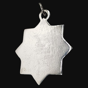 Om Jai Isham Ishvaram Pendant In Silver 8 Gr 3 Cm Art 944 - Bricks Masons