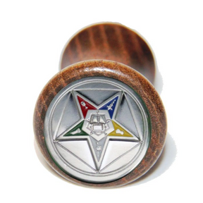 OES Bottle Stoppers & Savers - Eastern Star Emblem Wooden