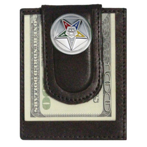 OES Wallet - Brown Leather With Money Clip