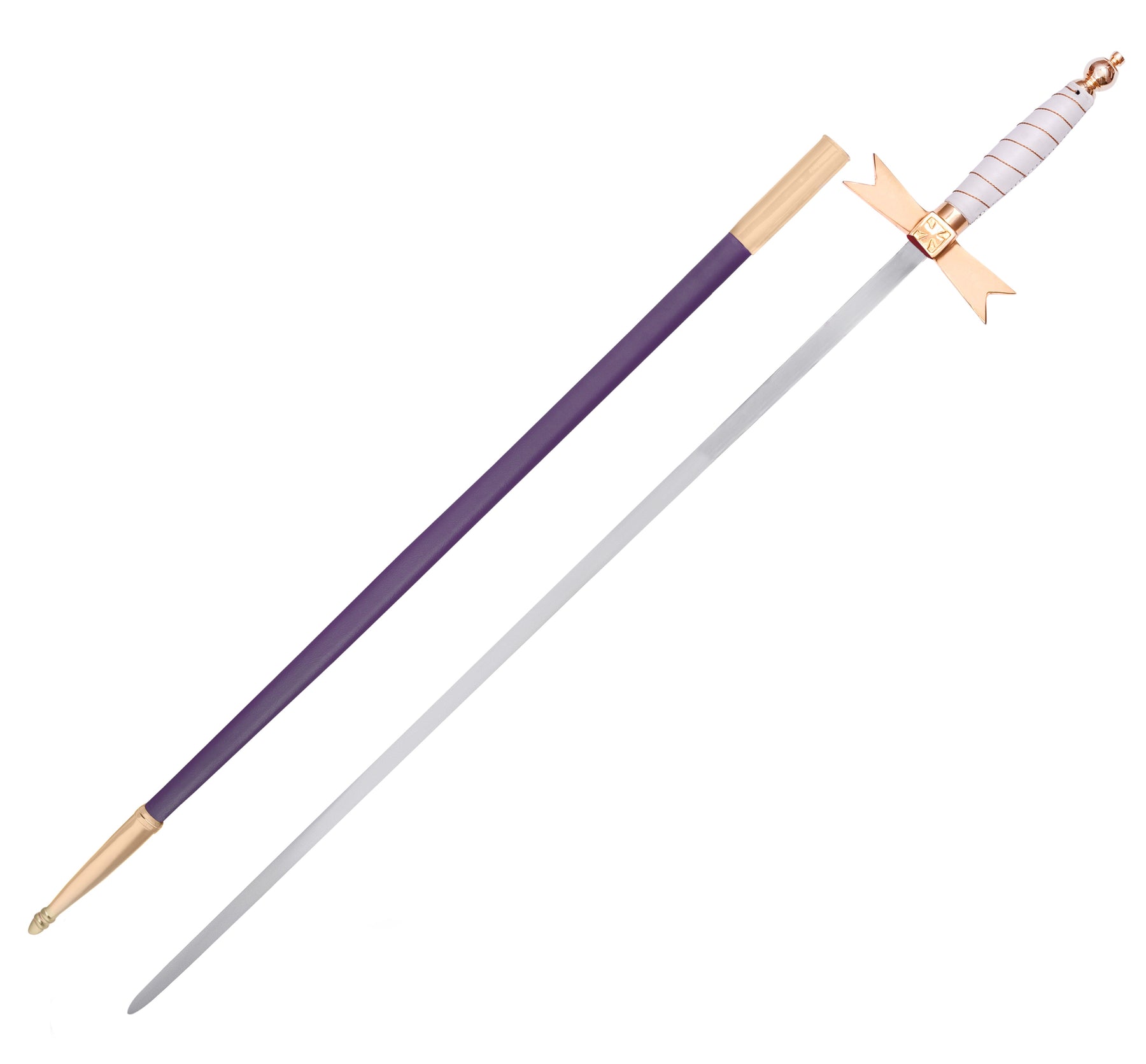 Order Of Malta Sword - Malta Cross With Gold & White Hilt - Bricks Masons