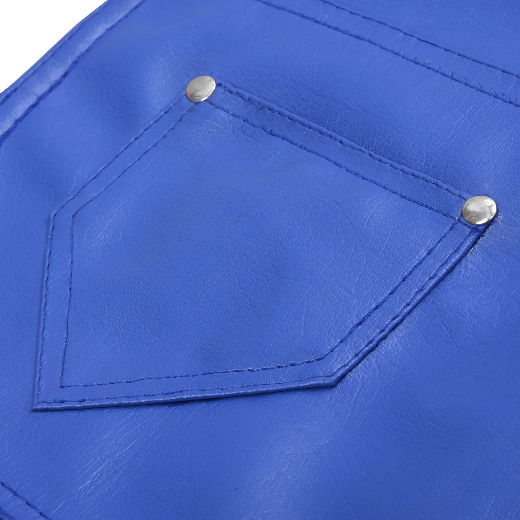 Master Mason Blue Lodge Work Apron - Blue Leather Square and Compass G - Bricks Masons