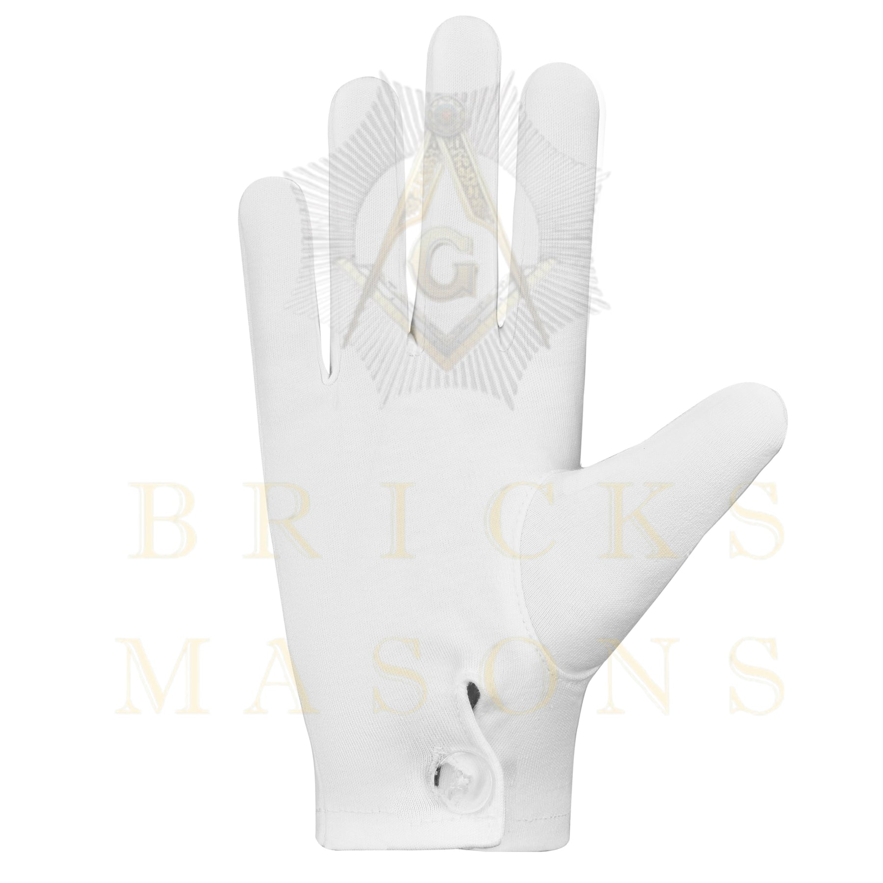 Elks of the World Gloves - White Cotton Daughters of IBPOEW - Bricks Masons