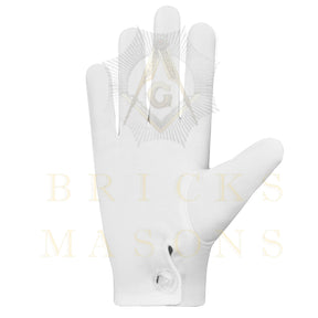 Elks of the World Gloves - White Cotton Daughters of IBPOEW - Bricks Masons