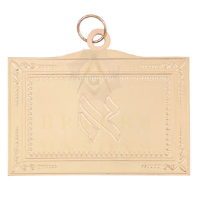 19th Degree Scottish Rite Breastplate - Gold Plated - Bricks Masons