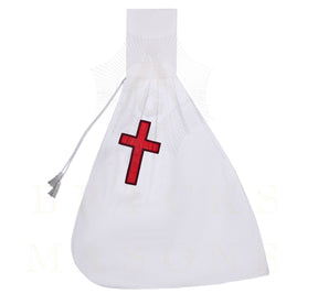 Knights Templar Mantle - White With Red Cross Various Sizes