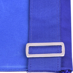 Master Mason Blue Lodge Apron - Blue Tassels & Waist Belt