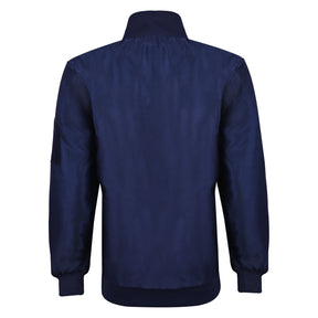 Council Jacket - Nylon Blue Color With Gold Embroidery - Bricks Masons