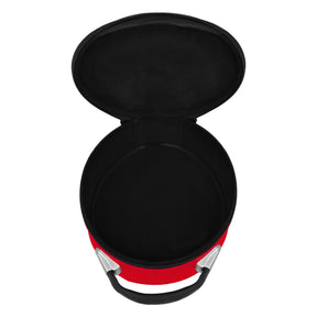 Universal Crown Cap Case - Red Imitation Leather Customizable - Bricks Masons
