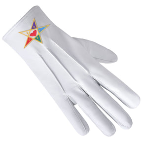 Youth Department International Masons Glove - Leather With Colorful Star - Bricks Masons