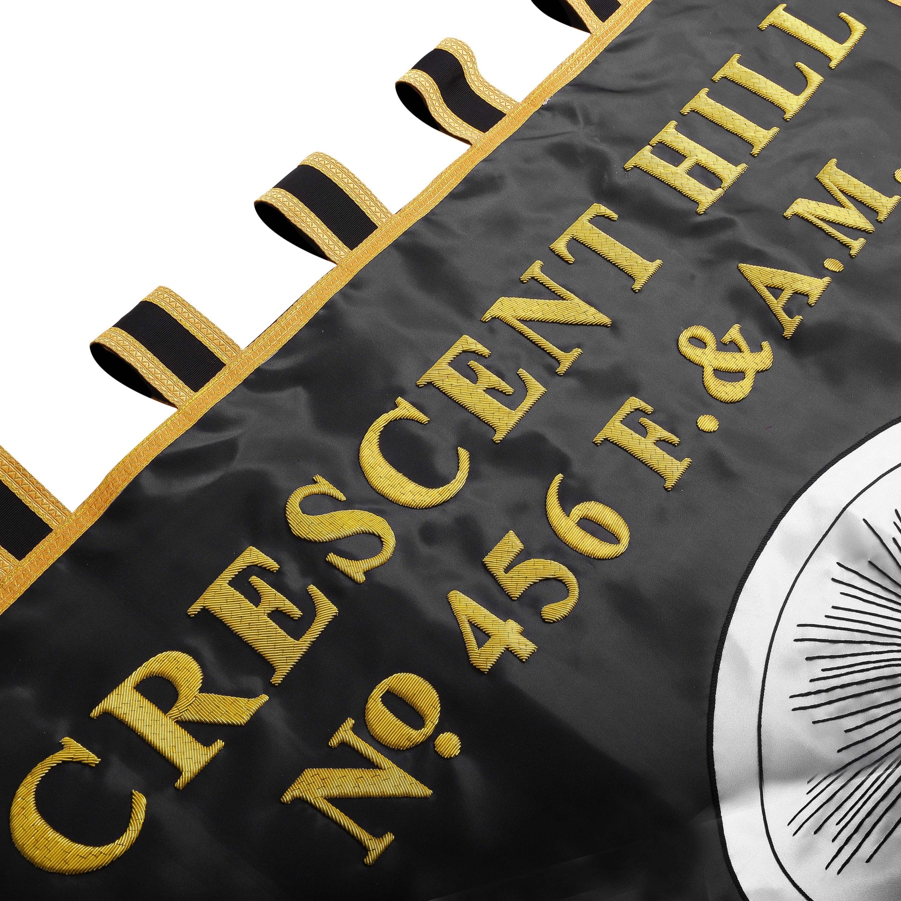 Custom Masonic Banner - Handmade Embroidery Expose