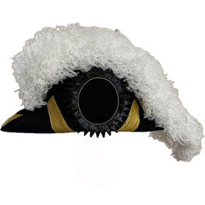 Grand Encampment Officer Knights Templar Chapeau - All White Plumes