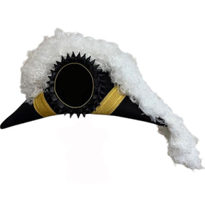 Past Commander Knights Templar Chapeau - All White Plumes - Bricks Masons