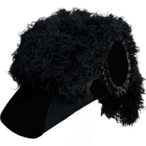 Line Officer Knights Templar Chapeau - All Black Plumes
