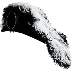 Line Officer Knights Templar Illinois Regulation Chapeau - Black Underlayer Plumes - Bricks Masons