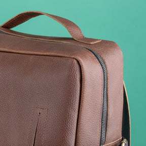 OES Backpack - Genuine Brown Leather - Bricks Masons