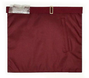 Provincial Steward Craft English Regulation Apron - Maroon Silver