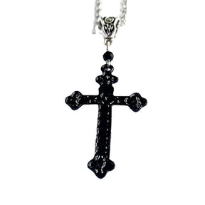 Knights Templar Commandery Necklace - Black Cross Pendant - Bricks Masons