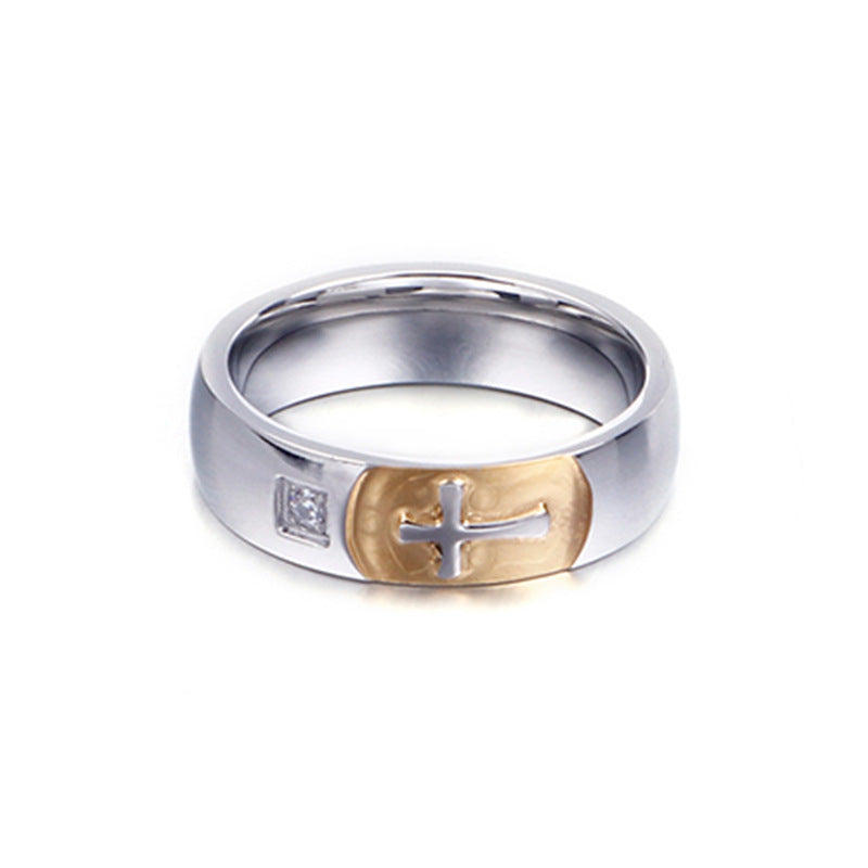 Knights Templar Commandery Ring - Gold With Simple Cross - Bricks Masons